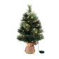 Jingle Jollys Tabletop Christmas Tree 60CM 8 Light Modes Timer Function