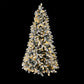 Jingle Jollys Christmas Tree 1.8m Snow Flocked LED Xmas Decoration 8 Light Modes