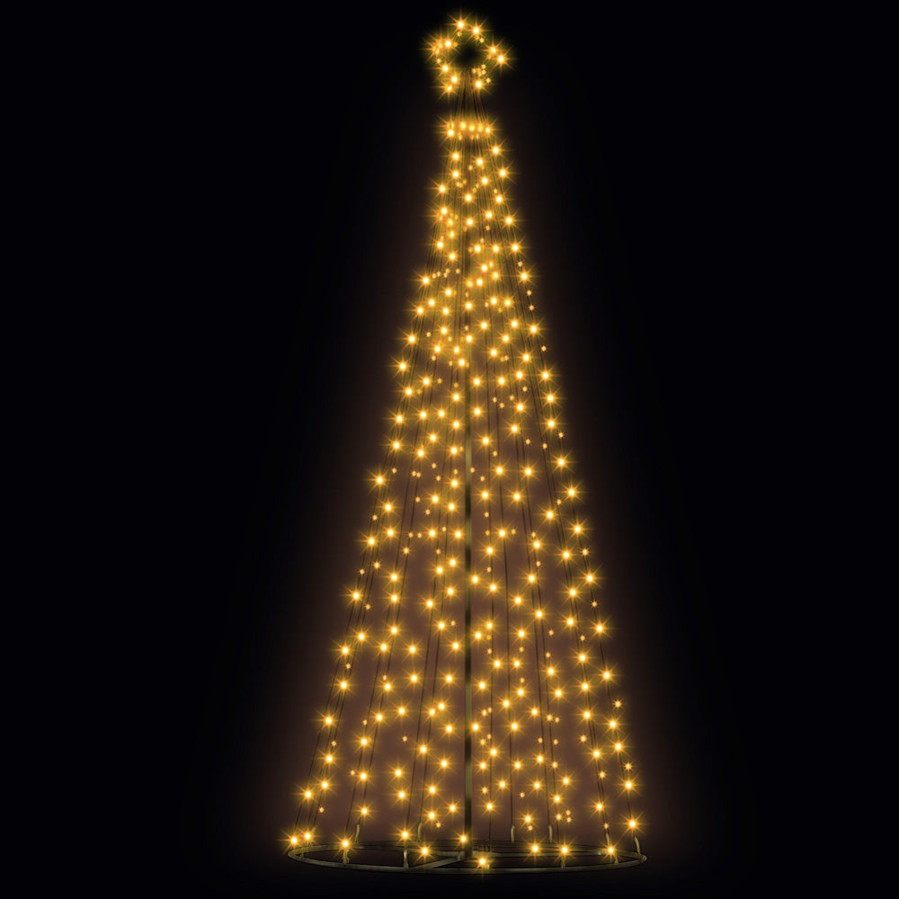 3.6M Christmas Tree LED Solar Warm Jingle Jollys