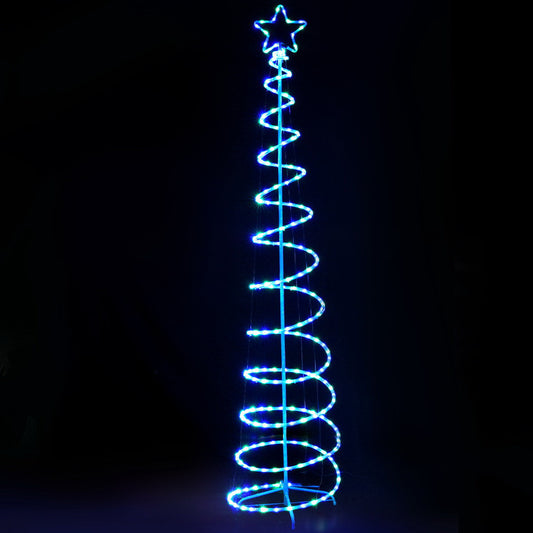 2.4M Christmas Tree LED Solar Motif Lights Jingle Jollys