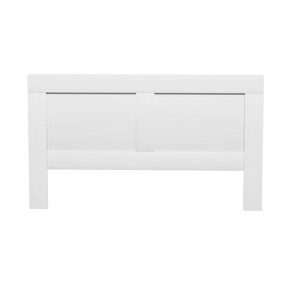 Artiss Bed Frame King Size Bed Head with Shelves Headboard Bedhead Base White