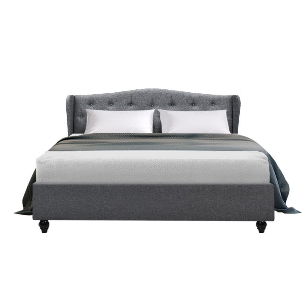 Artiss Bed Frame Queen Size Grey PIER