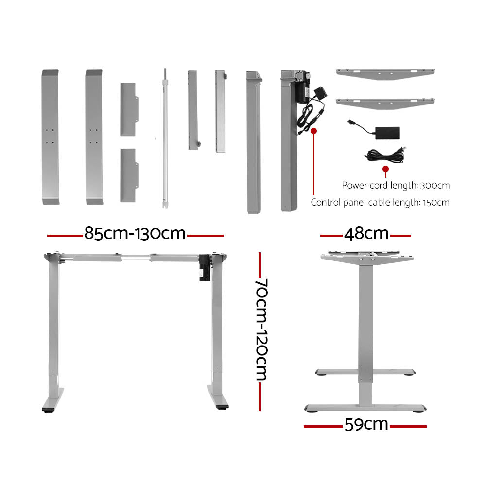 Artiss Standing Desk Motorised 120CM White