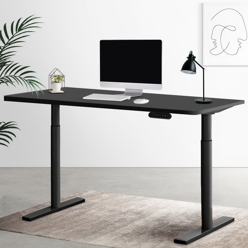 Artiss Standing Desk Motorised Electric Dual Motor Black 120CM