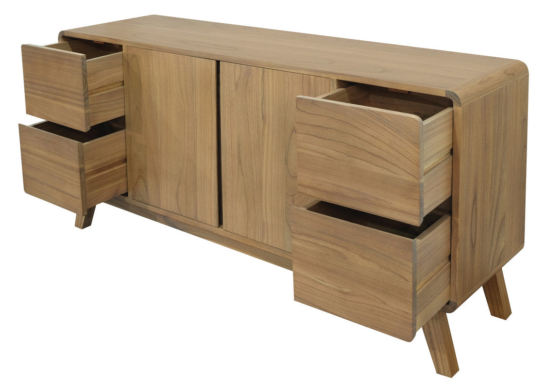 Providence 2 Door 4 Drawer Sideboard (Natural)