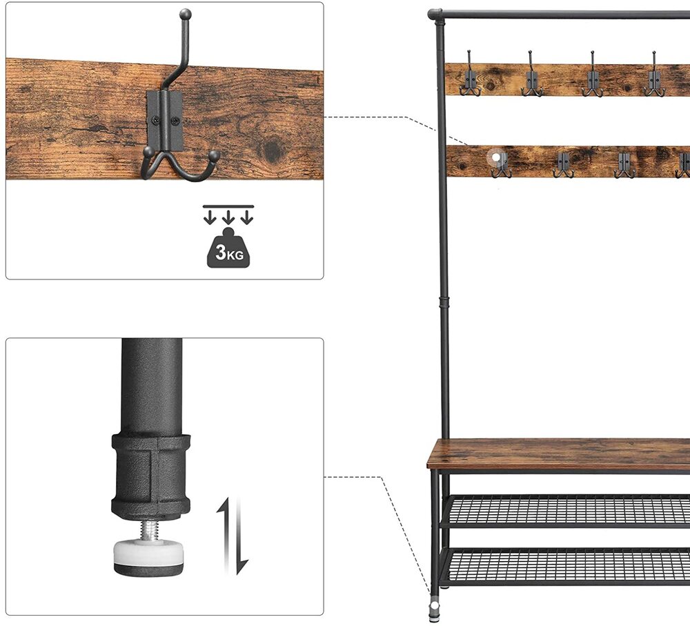 VASAGLE Coat Rack Stand HSR47BX