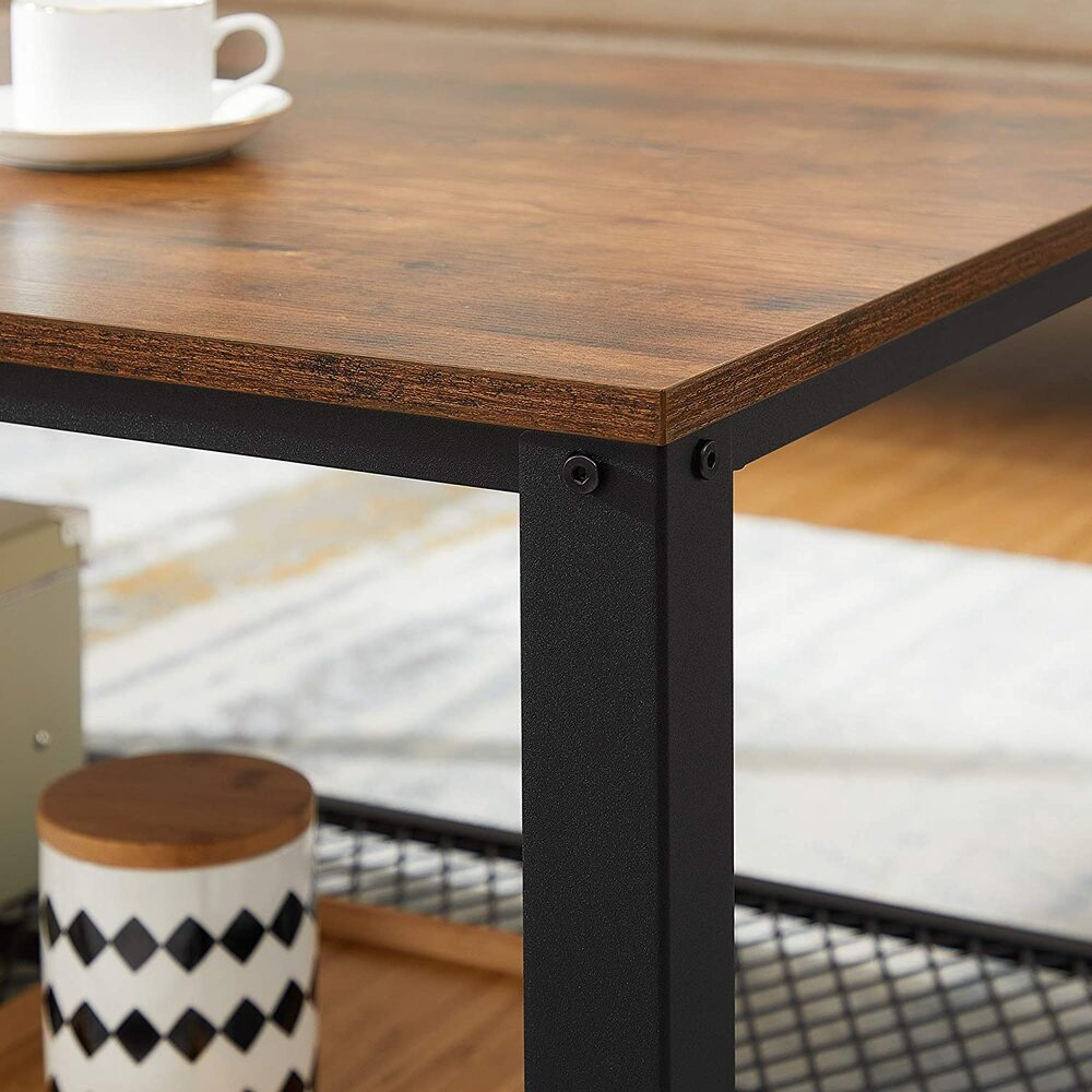 VASAGLE Coffee Table Rustic Brown LCT61X