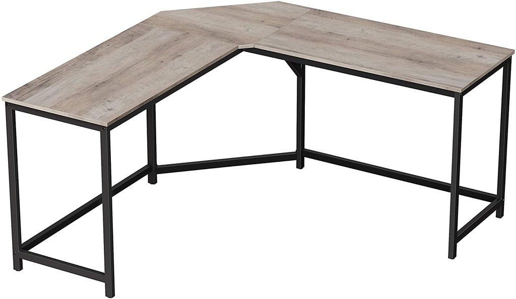 VASAGLE L-Shaped Computer Desk Greige LWD073B02