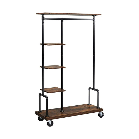 VASAGLE Clothes Rack Rustic Brown HSR66BX