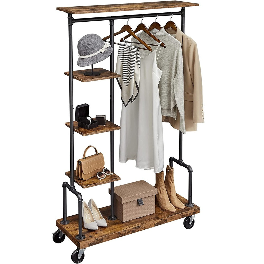 VASAGLE Clothes Rack Rustic Brown HSR66BX