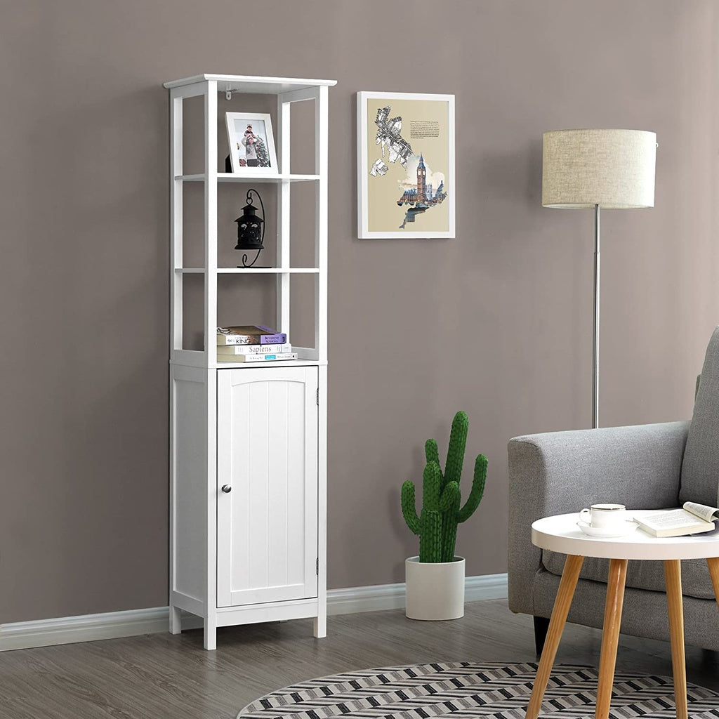 VASAGLE Floor Cabinet with Shelves White BBC63WT