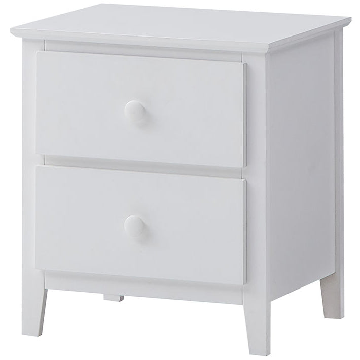 Wisteria Bedside 2pc Bedroom Set Drawers Nightstand  Storage Cabinet - White