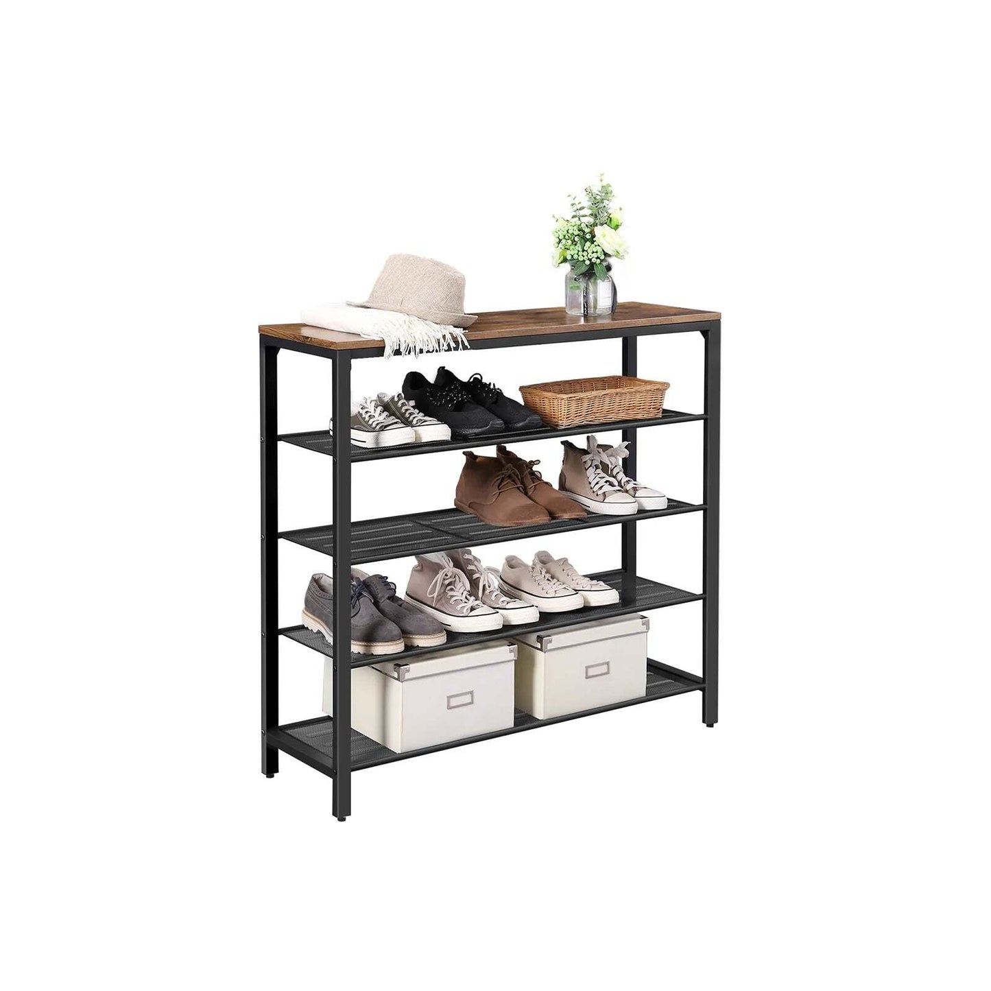 VASAGLE 5 Tier Shoe Bench