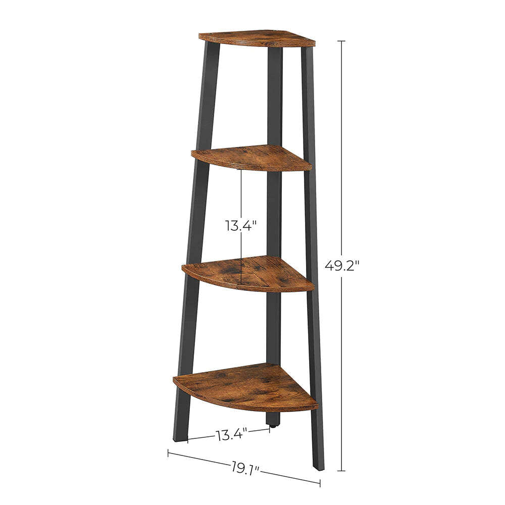 VASAGLE 4 Tier Corner Shelf