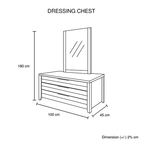 5 Pieces Bedroom Suite Natural Wood Like MDF Structure King Size Oak Colour Bed, Bedside Table, Tallboy & Dresser