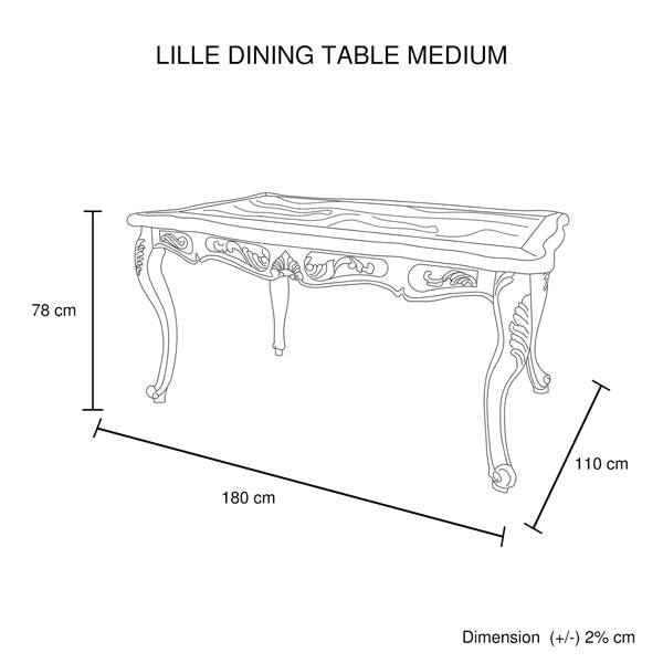 Dining Table Oak Wood Plywood Veneer White Washed Finish in Medium Size