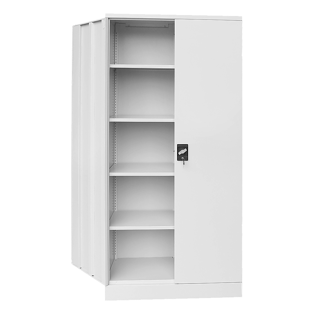 Two-Door Shelf Office Gym Filing Storage Locker Cabinet Safe