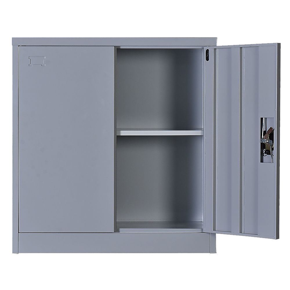 Two-Door Shelf Office Gym Filing Storage Locker Cabinet Safe