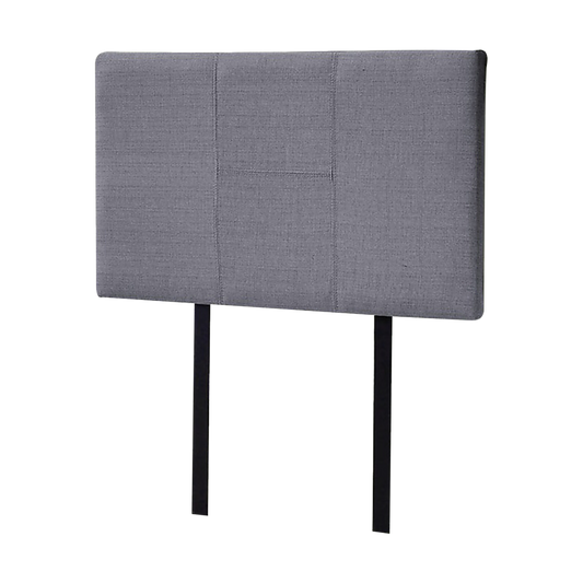 Linen Fabric Single Bed Headboard Bedhead - Grey