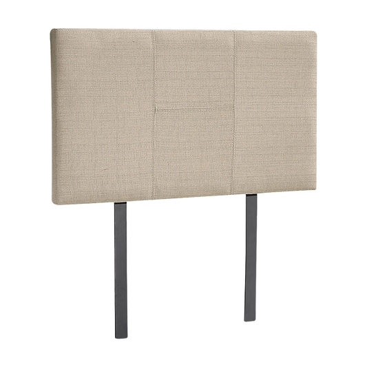 Linen Fabric Single Bed Headboard Bedhead - Beige