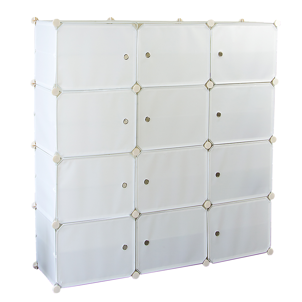 White Cube DIY Shoe Cabinet Rack Storage Portable Stackable Organiser Stand