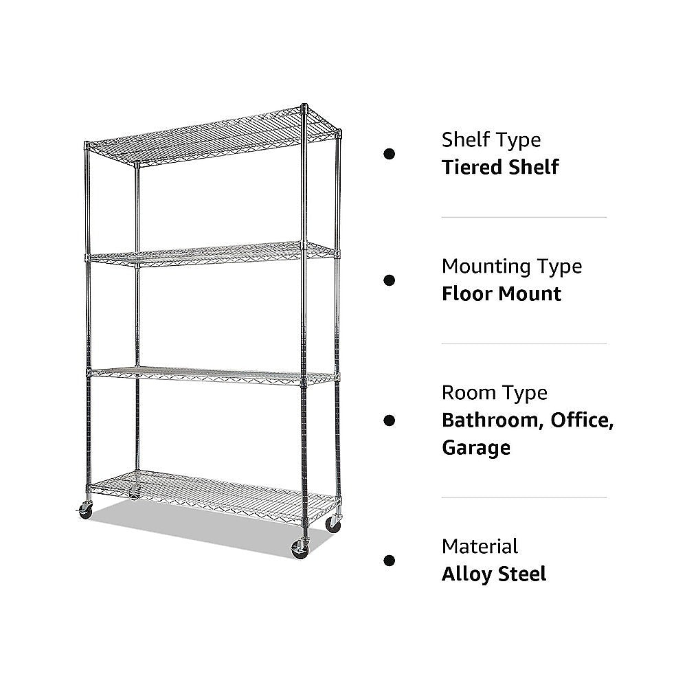 Modular Wire Storage Shelf 1500 x 600 x 1800mm Steel Shelving