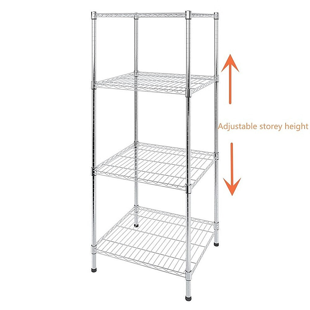 Modular Wire Storage Shelf 600 x 600 x 1800mm Steel Shelving