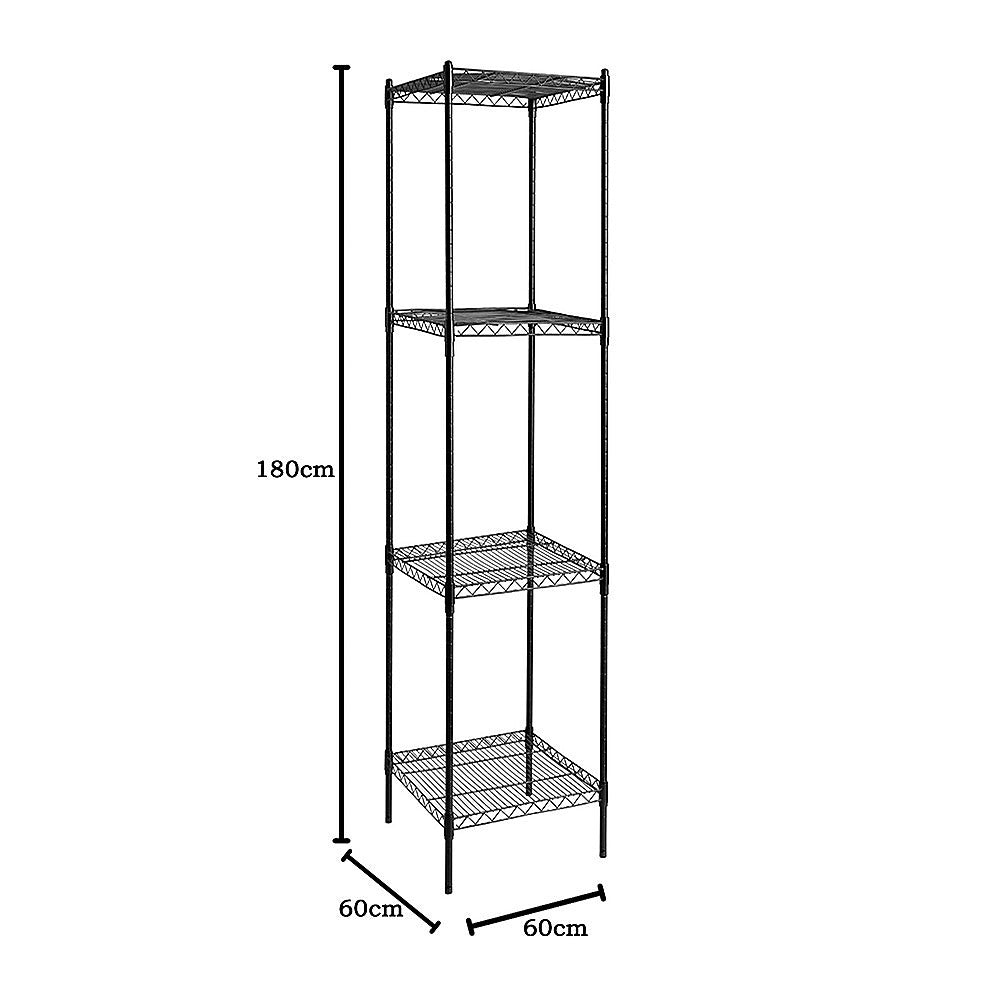 Modular Wire Storage Shelf 600 x 600 x 1800mm Steel Shelving