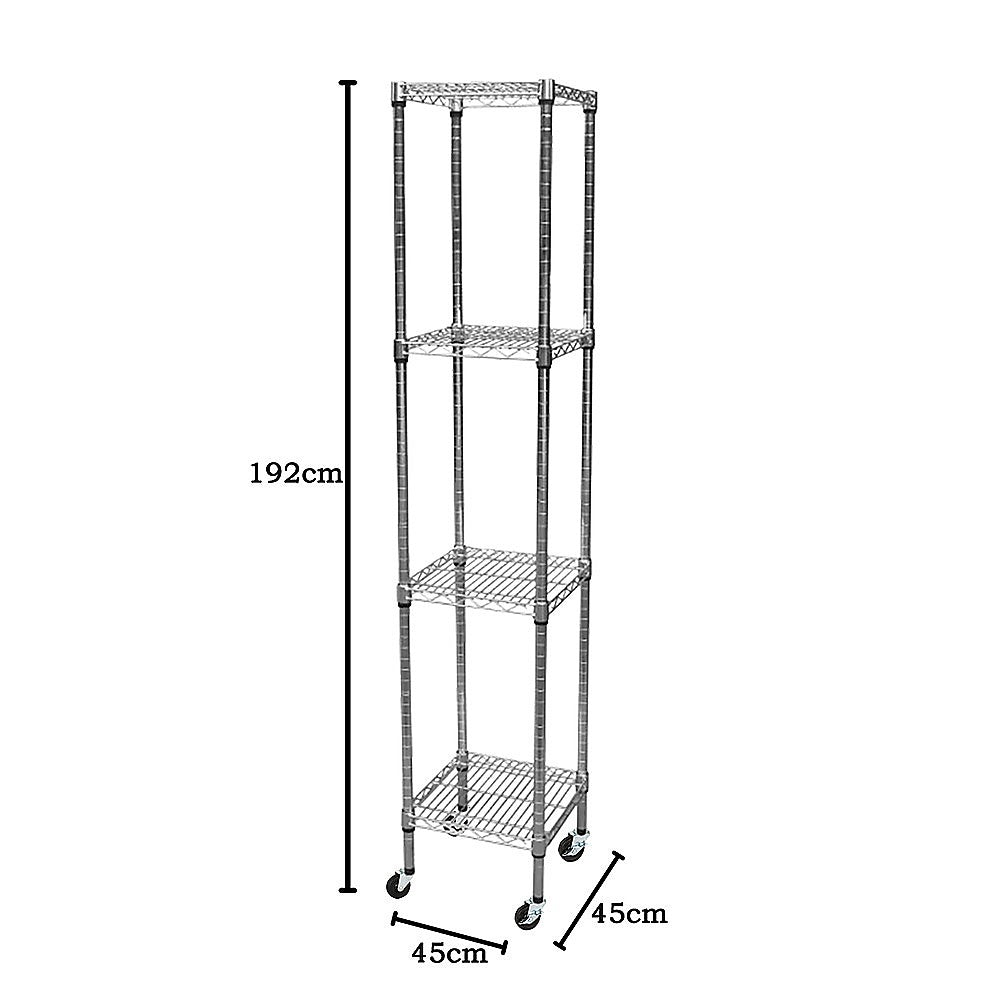 Modular Wire Storage Shelf 450 x 450 x 1800mm Steel Shelving